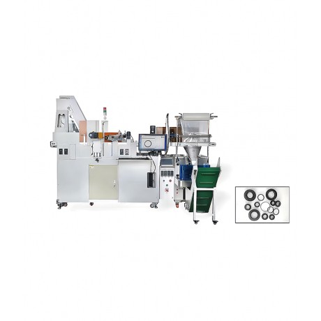 Rubber O ring sorting, counting packaging machine